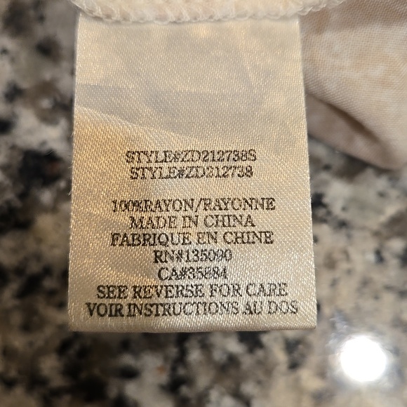 Z SUPPLY LIDO MAXI DRESS PALM LEAF PRINT IN CREAM AND TAN . SIZE X-SMALL. - Picture 8 of 9